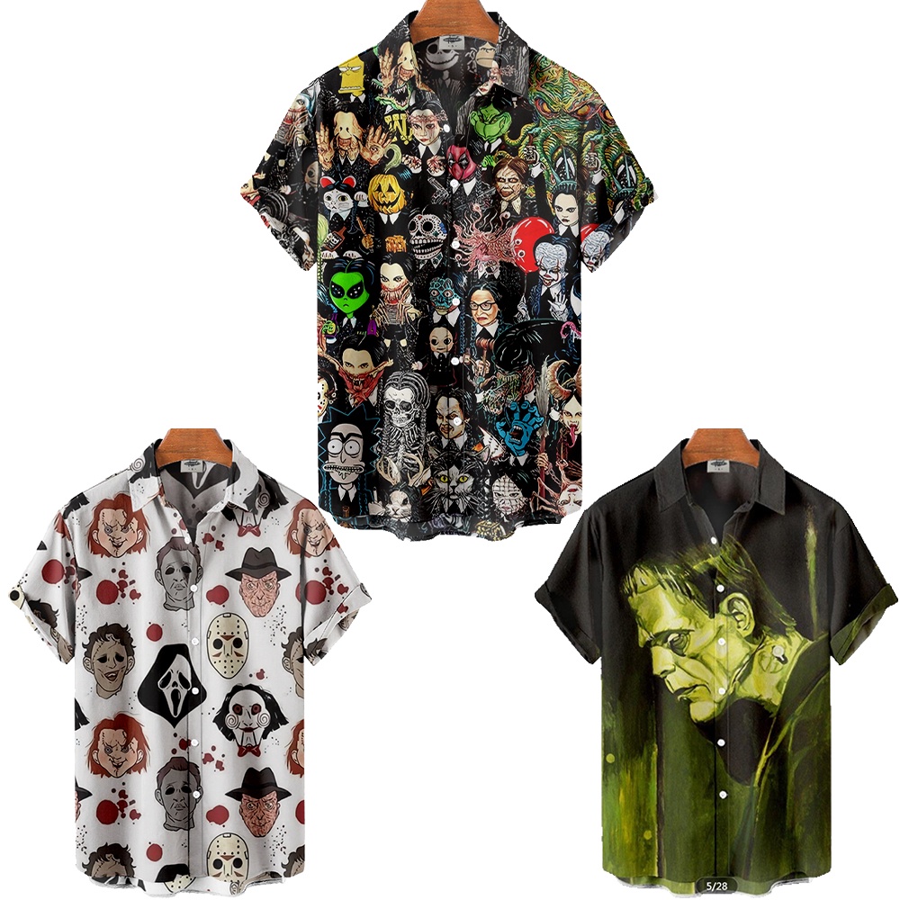ใหม่ เสื้อเชิ้ตฮาวาย พิมพ์ลายดอกไม้ 3D ทรงหลวม โอเวอร์ไซซ์ สไตล์ยุโรป เรโทร แฟชั่นฤดูร้อน สําหรับผู้ชาย และผู้หญิง