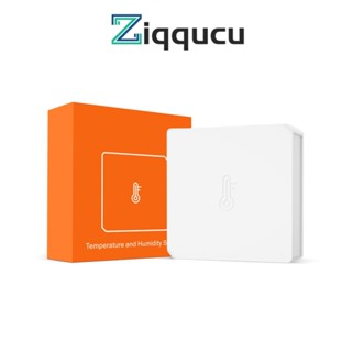 Ziqqucu เครื่องวัดอุณหภูมิ และความชื้น เซนเซอร์ Zigbee ไร้สาย สําหรับการตรวจสอบระยะไกล และเครื่องวัดอุณหภูมิอัตโนมัติในบ้าน