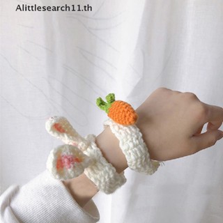 Alittlesearch11 สร้อยข้อมือ ผ้าวูลถักโครเชต์ แฮนด์เมด รูปหูกระต่าย แครอท กบน่ารัก สําหรับนักเรียน TH