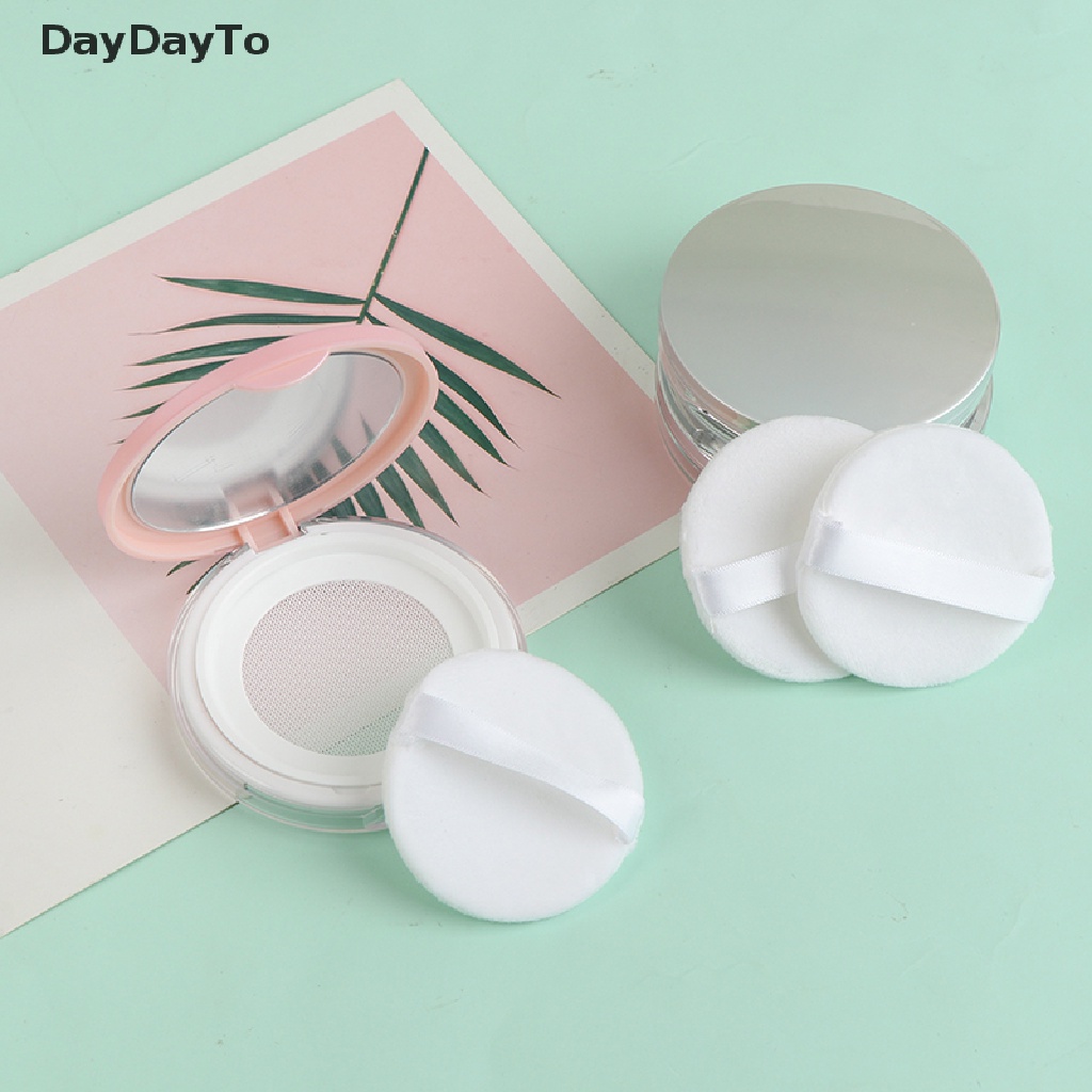 DayDayTo 3g Ultra-thin Empty Loose Box Pot Makeup Jar Sifter Container Puff Mirror.