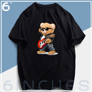 TEDDY BEAR Rock guitar TSHIRT COTTON UNISEX ASIA SIZE HD HIGH QUALITY_02