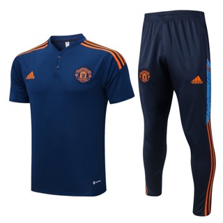 【Fans Issue Kit 】เสื้อโปโลแขนสั้น ลายทีมชาติฟุตบอล M-United 22 23 ไซซ์ S-2XL พร้อมส่ง