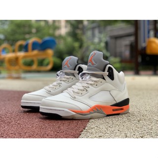 ใหม่ ขายดี รองเท้าบาสเก็ตบอล Air Jordan 5 Retro "Shattered Backboard" สําหรับผู้ชาย AJ5 DC1060-100 2023