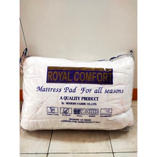 Royal Comfort ผ้ารองที่นอนกันเปื้อนกันน้ำ ขนาด 6 ฟุต เพิ่มความนุ่มสบาย ช่วยถนอมที่นอน (Mattress Pad)