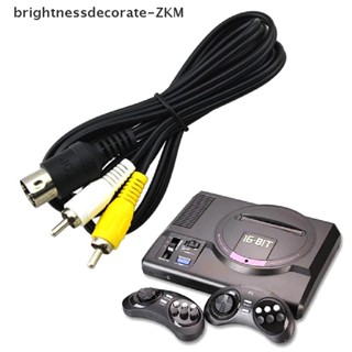 [Brightdecorate] สายสัญญาณเสียงวิดีโอ AV RCA สําหรับ SEGA Mega Drive 1 Genesis 1 [TH]