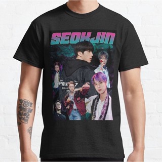 เสื้อยืด พิมพ์ลาย Jin Seokjin Bootleg by cloudstardust สําหรับผู้ชาย ผู้หญิง