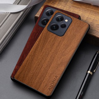 เคสโทรศัพท์มือถือหนัง pu ลายไม้ น้ําหนักเบา สําหรับ Xiaomi POCO X5 Pro X5 5G POCO X5 Pro