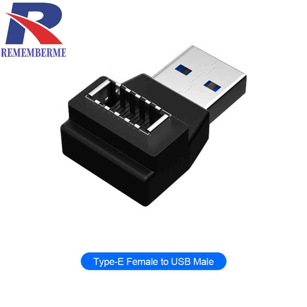 อะแดปเตอร์เชื่อมต่อเมนบอร์ด Type E เป็น Type C USB สําหรับคอมพิวเตอร์ตั้งโต๊ะ PC