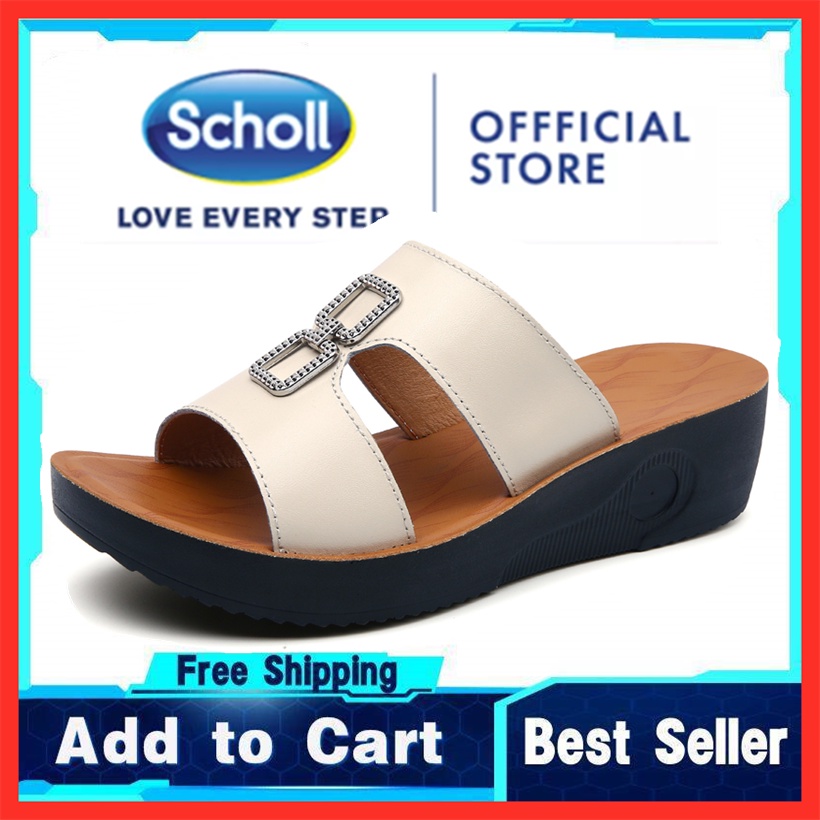 Scholl รองเท้าผู้หญิง รองเท้าหนังลําลอง scholl รองเท้าผู้หญิง Boat Shoes ผู้หญิง