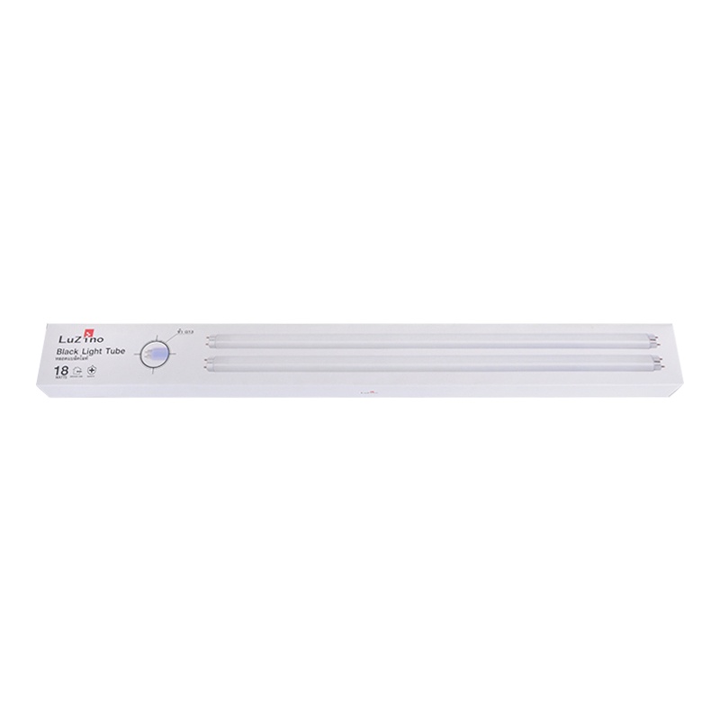 หลอดไฟแบล็คไลท์ 18W LUZINO รุ่น T8 UV TUBE 18W (แพ็ค 2 หลอด)