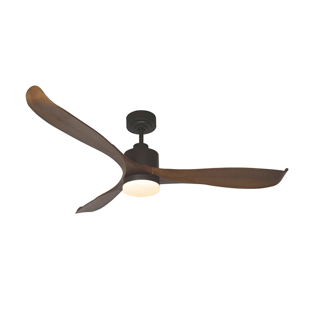 พัดลมโคมไฟ LED WIN FAVOUR รุ่น TC22(ORB) ขนาด 56 นิ้ว สีน้ำตาลเข้ม