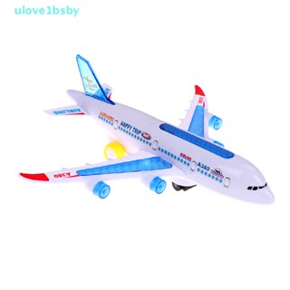 Ulove1bsby โมเดลเครื่องบินไฟฟ้าพลาสติก A380 ของเล่นสําหรับเด็ก