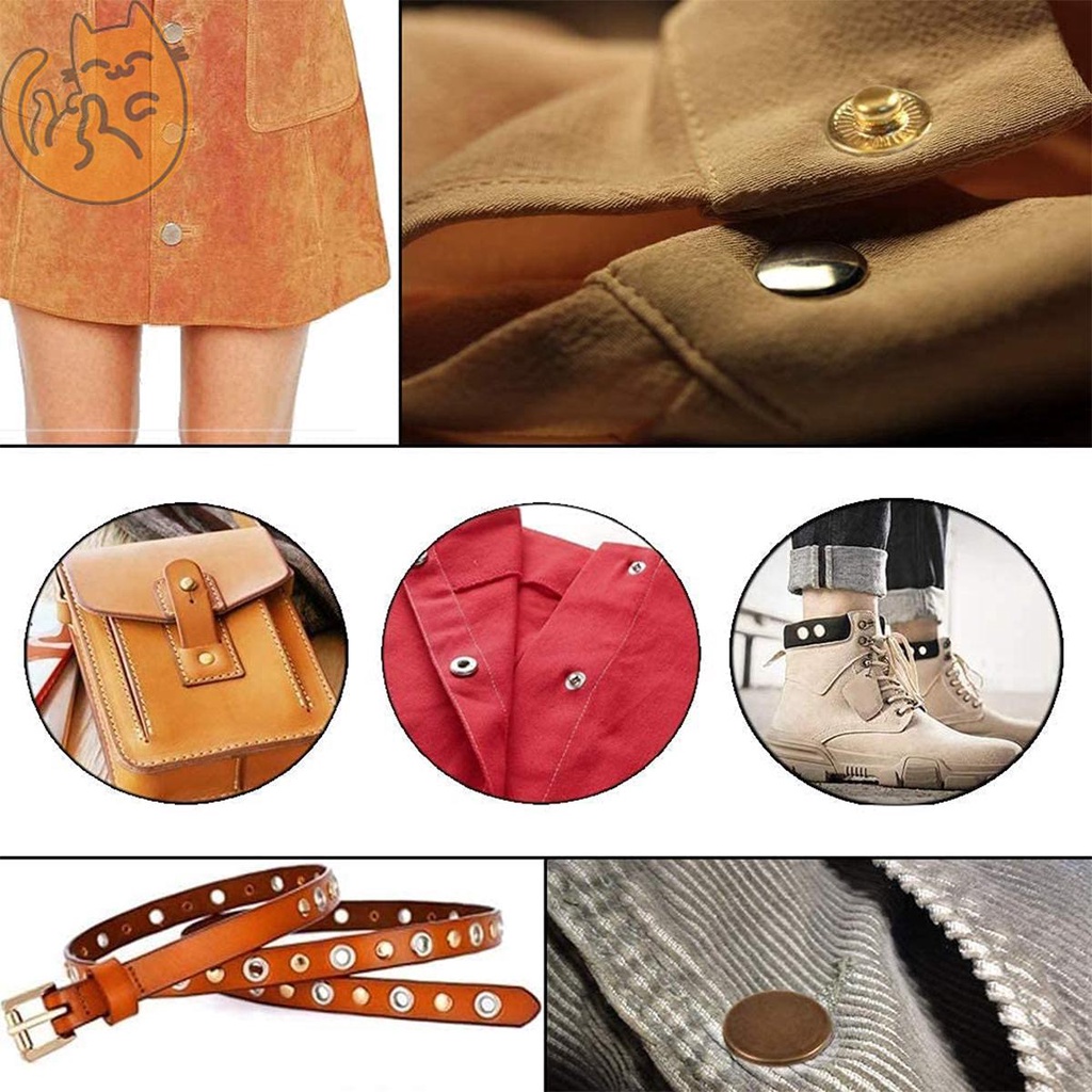 ชุดกระดุม สเตนเลส ทนทาน 200 ชิ้น พร้อมคีม SHOPTKC8635 - รูปที่ 4