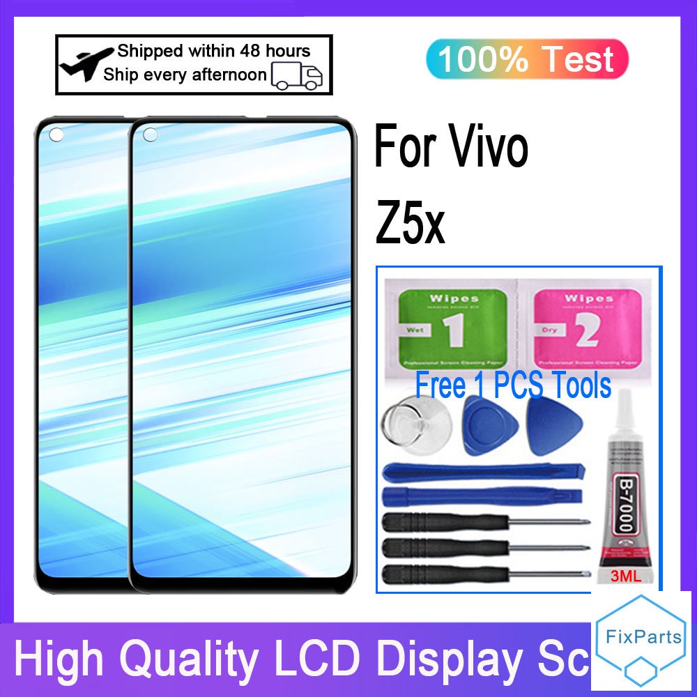 อะไหล่หน้าจอสัมผัสดิจิทัล LCD แบบเปลี่ยน สําหรับ Vivo Z5x V1911A V1919A
