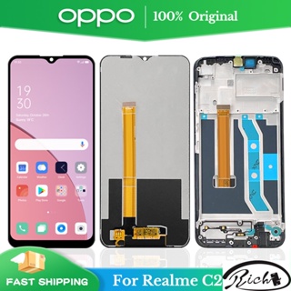 อะไหล่หน้าจอสัมผัสดิจิทัล แบบเปลี่ยน สําหรับ OPPO Realme C21Y RMX3261