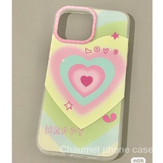 เคสโทรศัพท์มือถือแบบนิ่ม ใส ลายหัวใจ สําหรับ Iphone 14pro xs xr 11 12 xsmax 13 7 8p