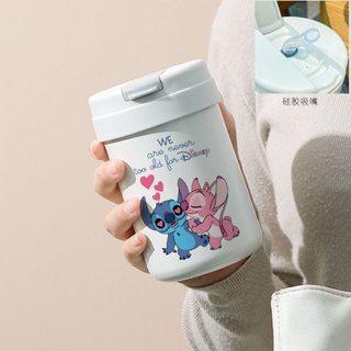 [พร้อมส่ง] ใหม่ กระติกน้ําร้อนสเตนเลส พิมพ์ลายการ์ตูน Stitch ของขวัญวันเกิด สําหรับเด็กนักเรียน