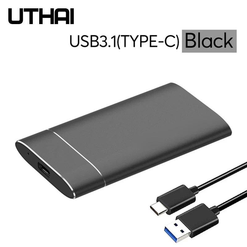 Uthai T37 MSATA เป็น USB3.0 HDD อะแดปเตอร์อลูมิเนียมอัลลอยด์ Mini-SATA SSD เป็น USB3.1 Type-C HDD สําหรับกล่อง Sata3 ขนาด 1.8 นิ้ว