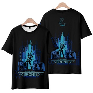 2022 New Anime Honkai Impact 3 Bronie T Shirt Japanese Anime Mens Loose Womens Casual 3D Printing Short Sleeve T _02