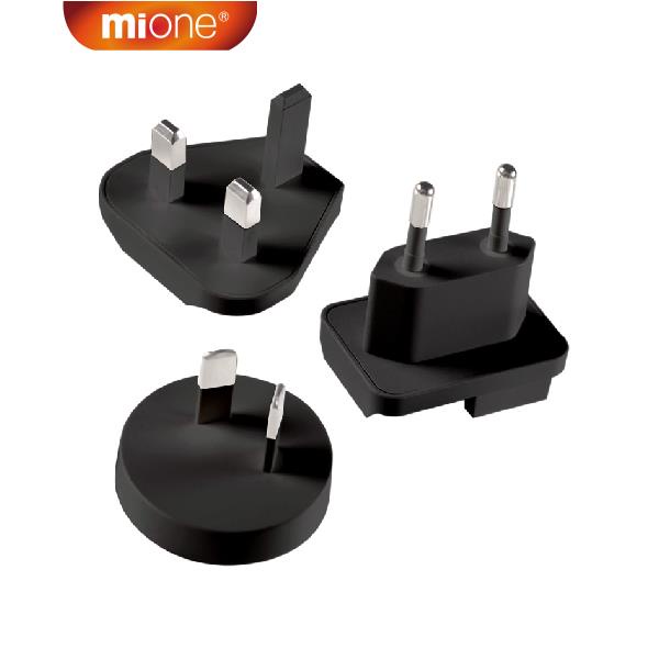 Mione ปลั๊กแปลง US ถึง EU UK AU ปลั๊กแลกเปลี่ยน 3 PIN Connector Travel Adapter สําหรับ 100W 65W