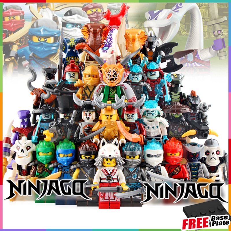 Ninjago 1 Lloyd Minifigures Nya Jay Ninja Master Mini Figures Fangdam Rattla Garmadon Muzzle เด็กการ์ตูนของเล่นของขวัญ