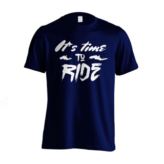 Yuanl5 {พร้อมส่ง เสื้อยืด ผ้าฝ้าย 100% พิมพ์ลาย Its Time Ride พลัสไซซ์ XS-6XL สําหรับผู้ชาย ของขวัญคริสต์มาส