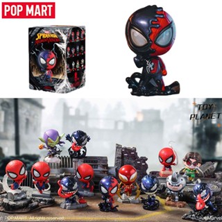 Pop MART ฟิกเกอร์ Marvel Spider-Man &amp; Maximum Venom Series Kawaii น่ารัก ของเล่นสําหรับเด็ก