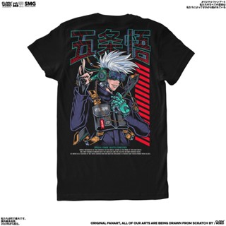 Clowor Gojo Satoru Cyberpunk Version Strongest Sorcerer Six Eyes Anime Jujutsu Kaisen T-shirt_12