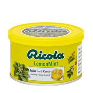 ริโคลาลูกอมสมุนไพรเลมอนมินต์ LEMON 100ก.RICOLA HERBMINT 100 G.