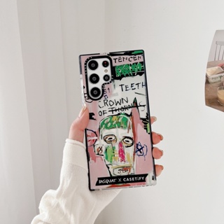 【BASQUIAT Poor handwriting】Casetify เคสโทรศัพท์มือถือแบบนิ่ม TPU กันกระแทก ลายแฟชั่น สําหรับ Samsung s23ultra s23 s22+ s22ultra s21 21+ s21ultra s20 s20+ s20ultra