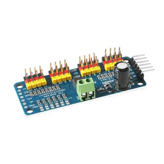 16 ช่อง PWM servo ไดรฟ์ PCA9685 controller หุ่นยนต์ IIC สำหรับ MG90S SG90 MG995