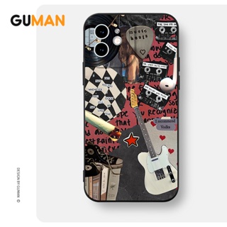 Guman เคสไอโฟน เคสซิลิโคนนุ่มกันกระแทกน่ารักตลก เคสโทรศัพท์ Compatible for iPhone 14 13 12 11 Pro Max SE 2020 X XR XS 8 7 6 6S Plus พลัส XYB1359