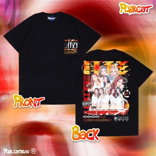 เสื้อยืดผ้าฝ้ายพรีเมี่ยม ITZY / OT5 RYUJIN YEJI YUNA LIA CHAERYEONG TEE / FLWRCAT_09