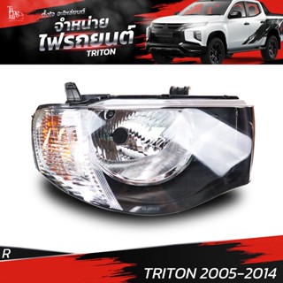 ไฟหน้ารถยนต์ MITSUBISHI TRITON 2005-2014 SIDE WHITE ข้างขวา R (เสื้อเปล่า)