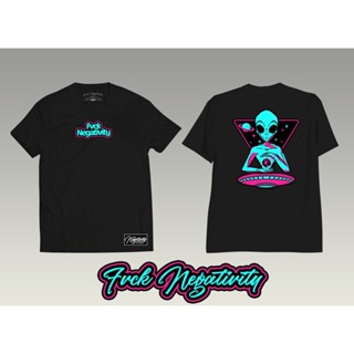 mashoo 2#¥therFVCK NEGATIVITY Co-ALIEN 3.0 เสื้อยืดผ้าฝ้ายผู้ชาย kemeja baju lelaki เสื้อยืดขนา HQ{_02