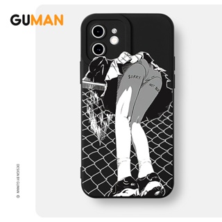 Guman เคสไอโฟน เคสซิลิโคนนุ่มกันกระแทกน่ารักตลก เคสโทรศัพท์ Compatible for iPhone 14 13 12 11 Pro Max SE 2020 X XR XS 8 7 6 6S Plus พลัส XYB1414