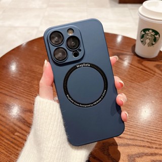 เคสไอโฟน 14 13 12 11 pro max เคส iPhone 11 12 13 14 Pro MAX Plus case ท์มือถือ PC แข็ง ผิวด้าน แบบแม่เหล็ก บางพิเศษ กันกระแทก ป้องกันเลนส์กล้องในตัว หรูหรา สําหรับ iP 14 13 12 11 Pro Max14 plus
