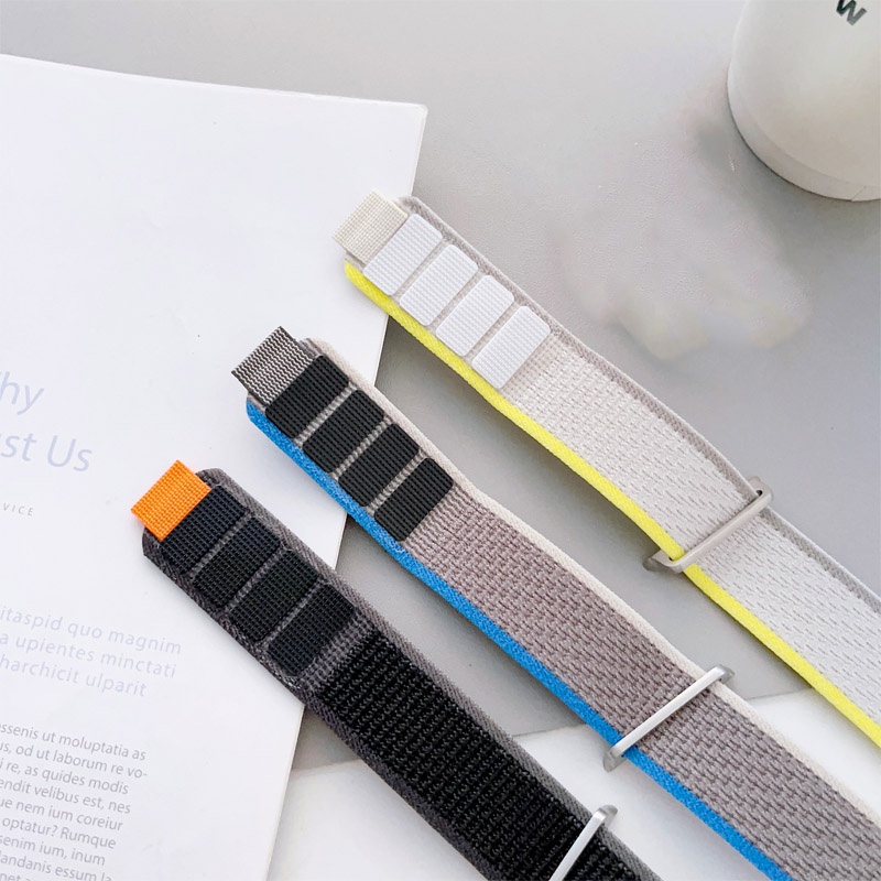 20 มม.Trail Loop Band สายไนลอนสําหรับ Samsung Galaxy Watch 7 6 5 FE 40 มม.44 มม.Watch5 Pro / Watch4 คลาสสิก 42 มม.46 มม.