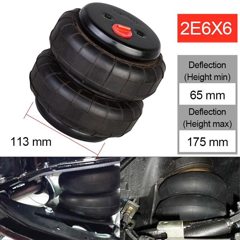 2E6X6 ช่วงล่างอากาศ ยางคอนโวลเตคู่ airspring/ถุงลมนิรภัยโช้คอัพ FD70-13