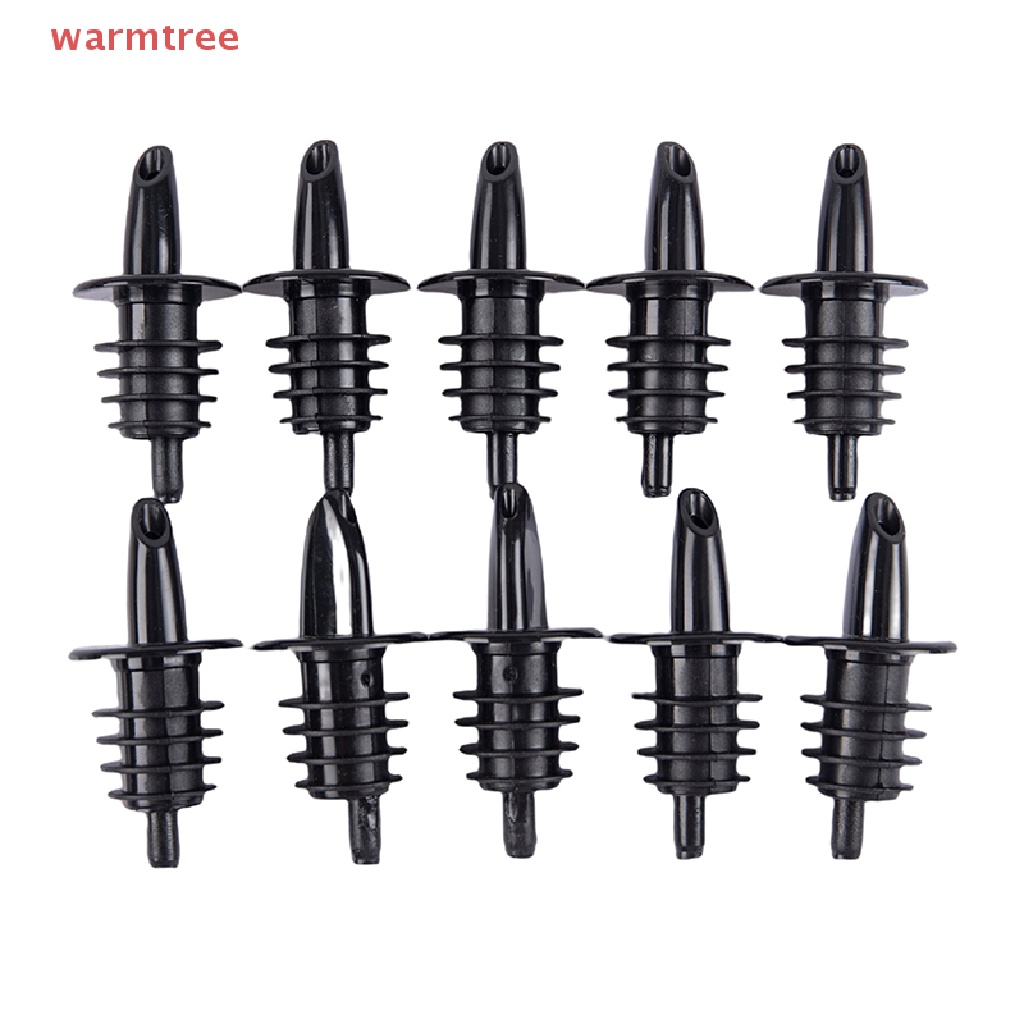 (warmtree) จุกรินไวน์ เหล้า พลาสติก 10 ชิ้น