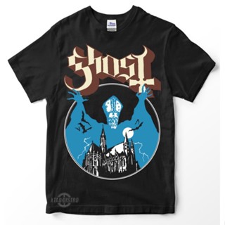 เสื้อยืด หนังกลับ พรีเมี่ยม พิมพ์ลายผี OPUS EPONYMOUS สไตล์วินเทจ