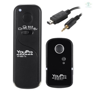 Youpro YP-860 DC2 รีโมตกดชัตเตอร์ไร้สาย 2.4G รับส่งสัญญาณ 16 ช่อง สําหรับ D5000 D750 D7100 D7200 D7000 D600 D610 Titigo-2.16