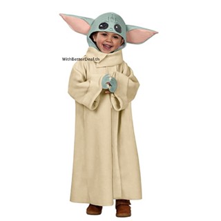 เสื้อคลุมคอสเพลย์ The Mandalorian Baby Yoda พร้อมหมวก
