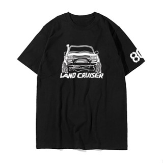 Attitude offroad 4WD เสื้อยืดแขนสั้น พิมพ์ลายรถยนต์ Land Cruiser 4500 LC80