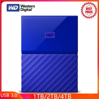 Western Digital My Passport HDD 1TB 2TB USB 3.0 ฮาร์ดดิสก์ภายนอก แบบพกพา พร้อมกระเป๋าฟรี