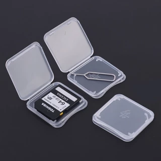 กล่องเคสพลาสติกใส สําหรับใส่เมมโมรี่การ์ด SD SDHC 10 ชิ้น ต่อล็อต