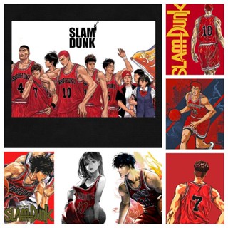 โปสเตอร์ผ้าใบ พิมพ์ลาย Slamdunk สําหรับตกแต่งผนังห้อง