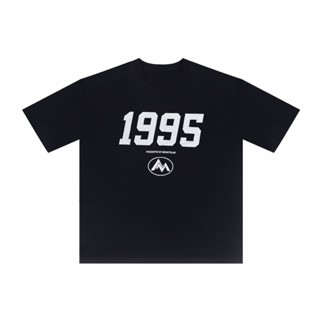 【พร้อมส่ง】MONEYSLAN เสื้อยืดแขนสั้น ผ้าฝ้าย 1995 พิมพ์ลาย MONEYSLAN ทรงหลวม สไตล์อเมริกัน สําหรับผู้ชาย และคู่รัก