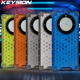 Keysion เคสโทรศัพท์ซิลิโคน PC ใส แบบนิ่ม ลายรังผึ้ง กันกระแทก สําหรับ Huawei Honor X9A 5G Honor X9 5G