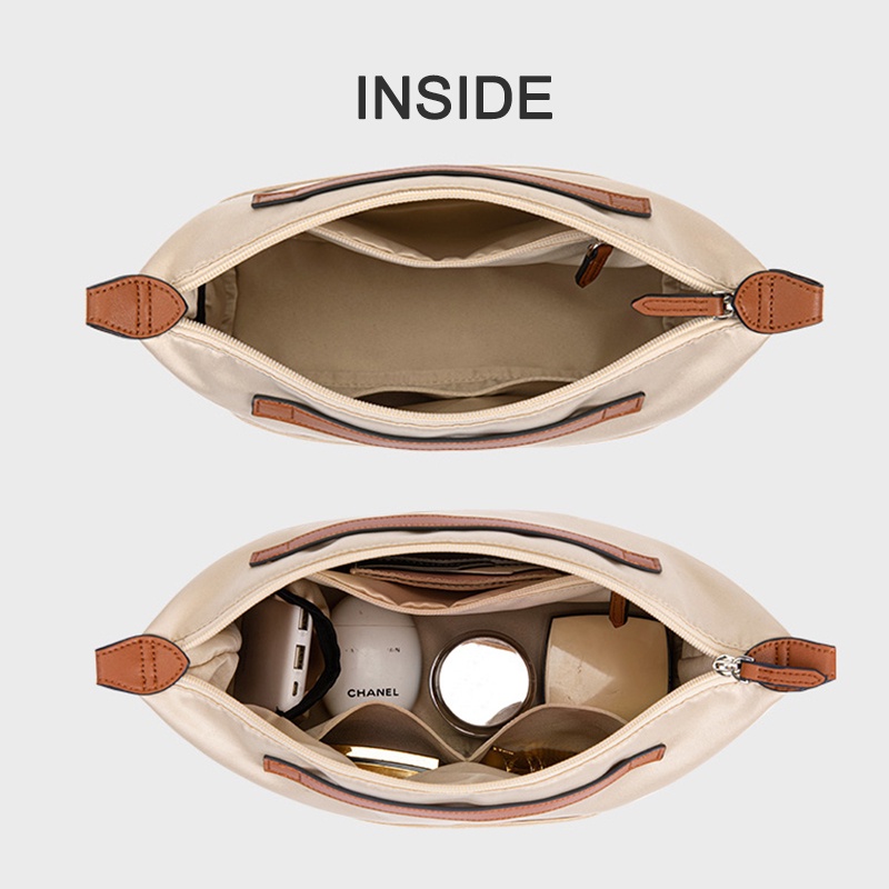 Evertoner กระเป๋าจัดระเบียบ ไนล่อน แบบพกพา สําหรับ Longchamp LE PLIAGE กระเป๋าถือ กระเป๋าเครื่องสําอาง